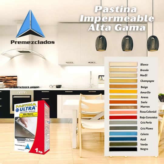 PASTINA ULTRA ALTA GAMA IMPERMEABLE - ANTIHONGO